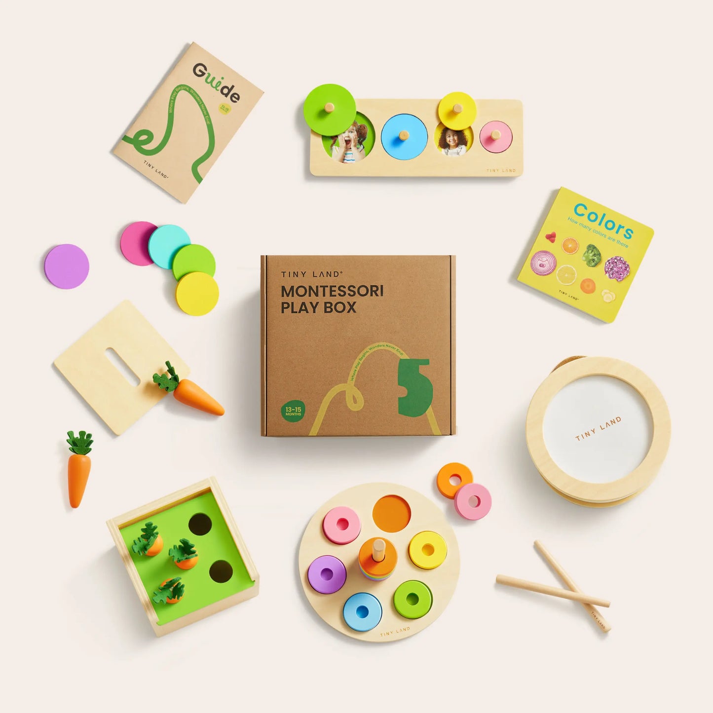 Tiny Land® Montessori Toys Set for Toddlers (13-15 month)