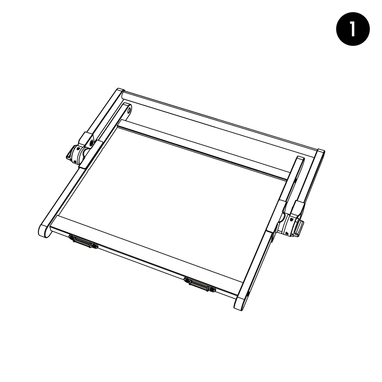 Tiny Land® Double-Sided Magnetic Tabletop Easel - Oatmeal