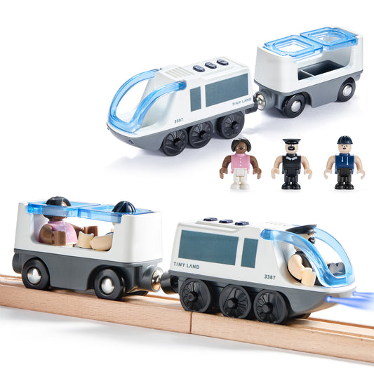 Tiny Land® Dual-Color Electric Toy Train