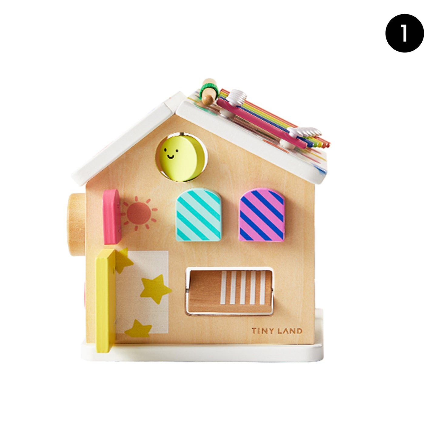 Tiny Land® Cottage Activity Cube - Rainbow