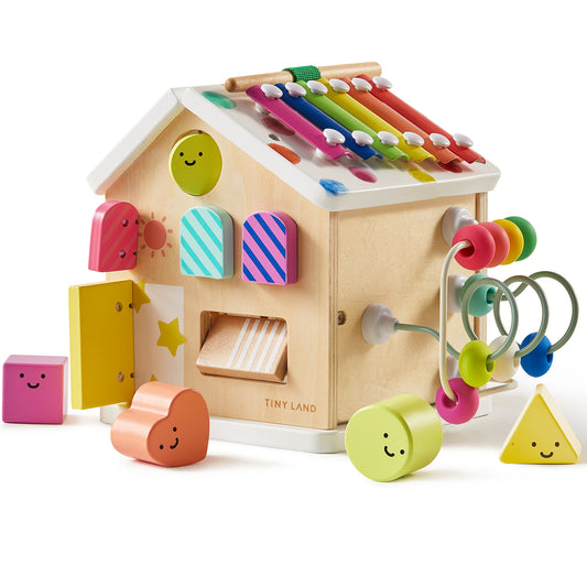 Tiny Land® Cottage Activity Cube - Rainbow