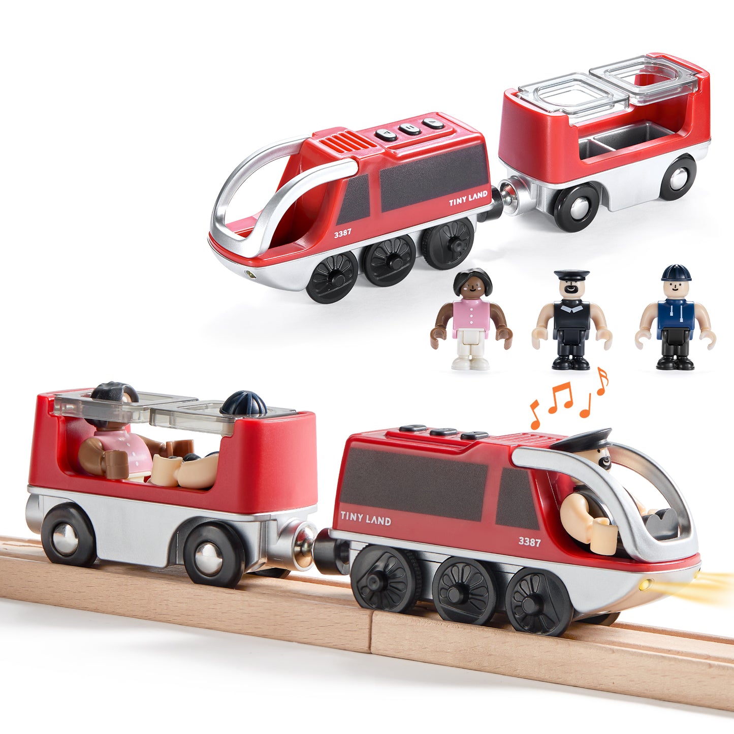 Tiny Land® Dual-Color Electric Toy Train