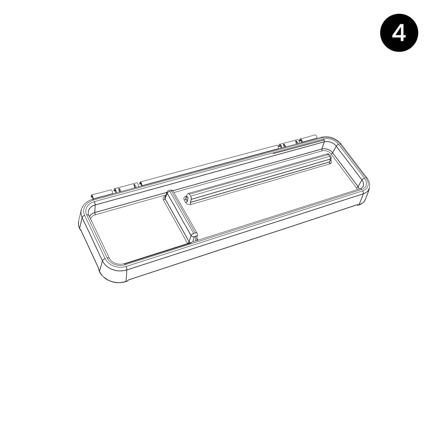 Tiny Land® Double-Sided Magnetic Tabletop Easel - Oatmeal