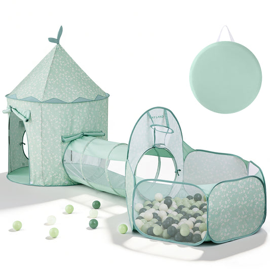 Tiny Land® Compact Adventure 3-in-1 Play Tunnel With no Balls
