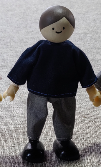 Tiny Land® Wooden Dollhouse Dolls ACC