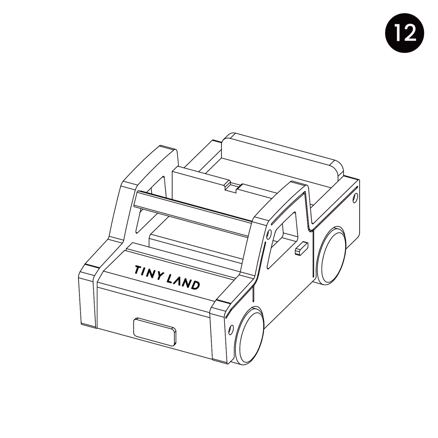 Tiny Land® Wooden Dollhouse - Garage