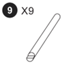 5-in-1 Rainbow climbing set Accessories (SKU: TLTGPT003)