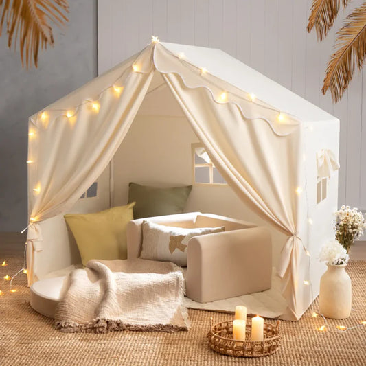 Tiny Land® Large Cozy Tent with Star Lights Accessories
