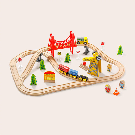 Wooden Track Trains 60 Pcs Accessories(SKU:WT0003)