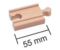 Tiny Land® Wooden Train Tracks Set (52 pic ) Accessories SKU: TLTGWT018