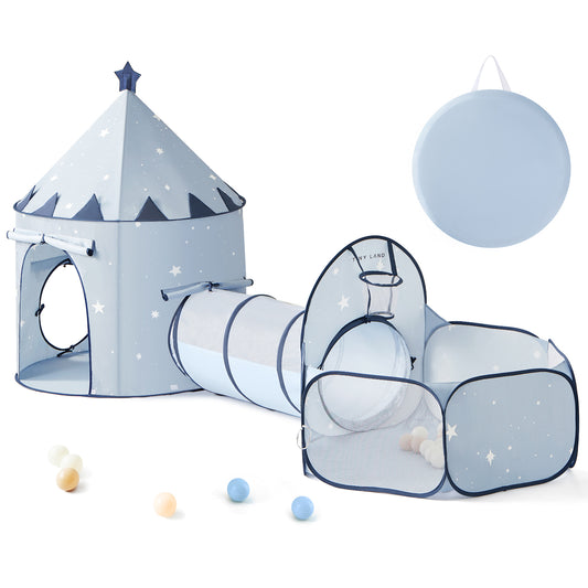 Tiny Land® Compact Adventure 3-in-1 Play Tunnel With no Balls