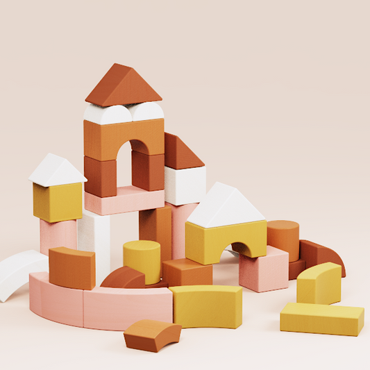 Boho Mama Wooden Block For Kids Accessories(TLTGWB001)
