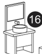 Wooden Dollhouse with 30 Furniture Accessories(WT0017)