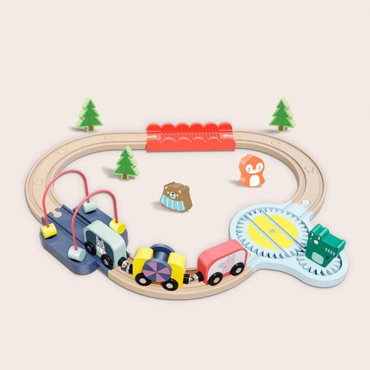 Wooden Train Set 21 Pcs Accessories(SKU:WT0005)