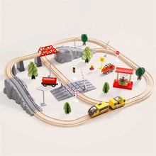 Load image into Gallery viewer, Wooden Train Set 74 Pcs Accessories(SKU:WT4001)
